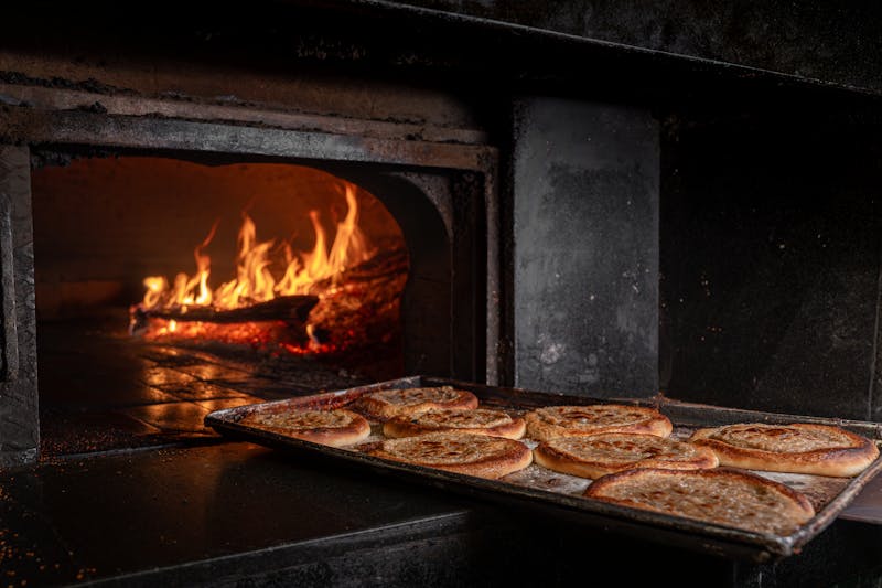 Wood-fired oven at Punch pizza Wayzata location